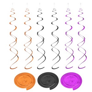 Unique Bargains Party Decoration Hanging Swirls Double Strip Streamer 30 Pcs - 1 of 4