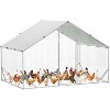 Acekool Large Metal Chicken Coop Outdoor Walk-In Poultry Cage with Waterproof UV Cover, Secure Door - 2 of 4