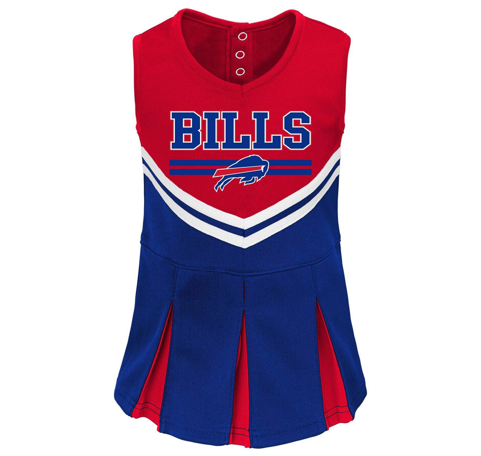 NFL Buffalo Bills Toddler Girls' Cheer Set - 3T