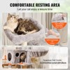 VEVOR Cat Tree for Indoor Cats, 45.2" Cat Tower with Cat Condo, Sisal Scratching Post, Hammock, Top Perch, Jumping Platforms, Large Cat House - 4 of 4