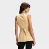 Women's Linen Blend Vest - A New Day™ - 2 of 3