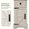 OKD 68″ Bathroom Floor Cabinets, Tall Linen Towers with Adjustable Shelves - 4 of 4