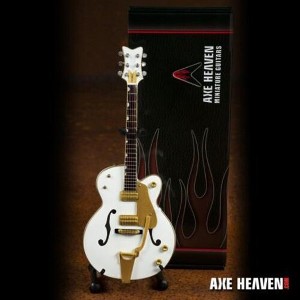 Axe Heaven - Axe Heaven Brian Setzer Stray Cats Gretsch White Falcon Hollow Body Mini Guitar Replica Collectible - 1 of 2