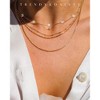 Dainty Silver Gold Necklaces for Women - HTUTWOO™ 14K Gold Plated Cubic Zirconia Necklace, for Wedding Prom Brides Jewelry - 2 of 4