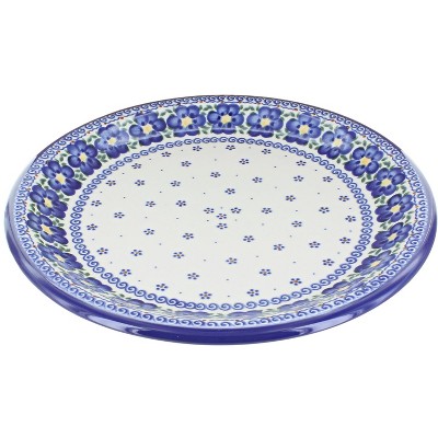 Blue Rose Polish Pottery 136 Vena Large Round Platter