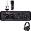 2×2 USB Audio Interface Home Studio Bundle – 24‑bit/96 kHz Interface, Condenser Mic, Monitors, Headphones & Shield - 2 of 4