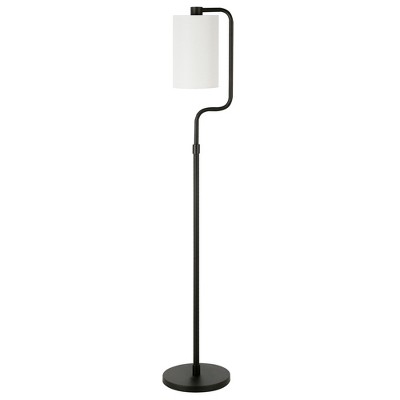 Hudson and Canal 62" Tall Floor Lamp with Fabric Shade