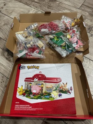 MEGA Pokemon Building Toy Kit, Forest Pokémon Center with 4 Action Figures  - 648pcs