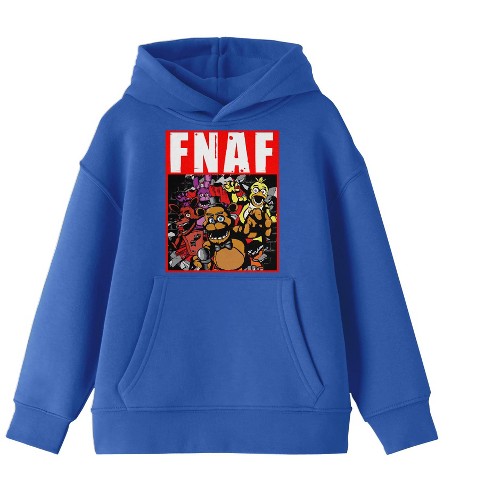 Five Nights At Freddy s Wall Break Boy s Royal Blue Sweatshirt