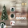 VINGLI 6ft Prelit Artificial Christmas Pencil Tree with Warm White Colorful LED Light, 600 Realistic Branch Tips - 4 of 4