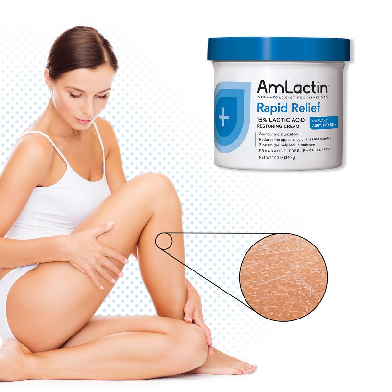 AmLactin Intensive Healing Body Cream Jar Unscented - 12oz, 4 of 10