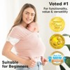 KeaBabies Original Baby Wraps Carrier, Baby Sling Carrier, Stretchy Infant Carrier for Newborn, Toddler - 3 of 4