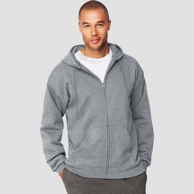 hanes hooded zip sweatshirt