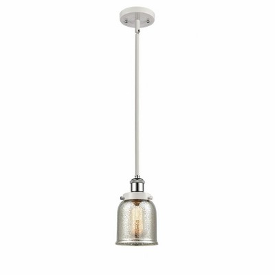 Bell - 1 Light Stem Hung Mini Pendant In Industrial Style-10 Inches Tall and 5 Inches Wide