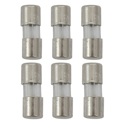Northlight Pack of 6 Replacement Fuses for Mini Christmas Lights, 3 Amps