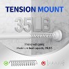 Shower Curtain Rod, 1" Non Slip Adjustable 28-74 inch No Drilling Shower Curtain Rods Spring Tension - 4 of 4