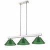Modern 3-Light Steel Fixture with Adjustable Rods - Perfect for Game Room or Home Decor - 2 of 4
