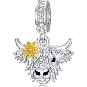 Sterling Silver Animal Charm Collection for Jewelry Making, Includes Cow, Elephant, Fox, Cat, Bee and More - 1 of 4