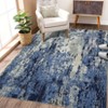 Modern Splashed Ink Printed Machine Washable Area Rug Ultra Thin Stain Resistant Non Shedding Non Slip Pet Friendly Floor Rug for Home Decor - 2 of 4