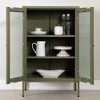 South Shore 40" Decorative Storage Cabinet Olive Green: Fluted Glass, Metal Frame, Wall Anchor - 3 of 4