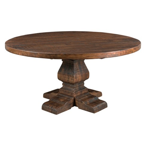 Christopher Knight Home Woodbridge Round Dining Table Brown Target
