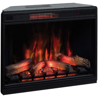 ClassicFlame 33-Inch Black 3D Infrared Electric Fireplace Insert