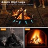 Aoodor 31 in Fire Grate, Round Adjustable Size Smoke-Free Fire Pit Grate, Heavy Duty Burning Log Grate for Outdoor Campfire, Wood Stove and Camping - 2 of 4