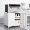 Rolling Filing Cabinets with Wheels - Two Drawer File Cabinet for Home Office,Metal Printer Stand for Copier, Computer - 2 of 4