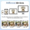 NicBex Ergonomic Accent Chair Swivel Chair with 360 Degree Rattan Chair with Cloud Thick Density Fabric Cushion for Living Room, Bedroom - 3 of 4