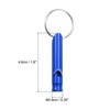 Unique Bargains Aluminum Alloy Camping Hunting Outdoor Survival Signal Whistles with Keychains 6 Pcs - 2 of 4