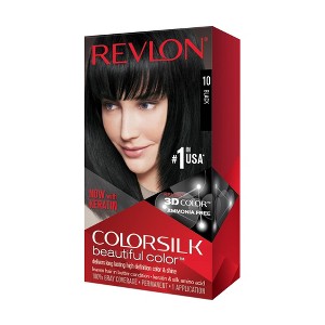 Revlon ColorSilk Beautiful Permanent Hair Color - Black - 1 kit