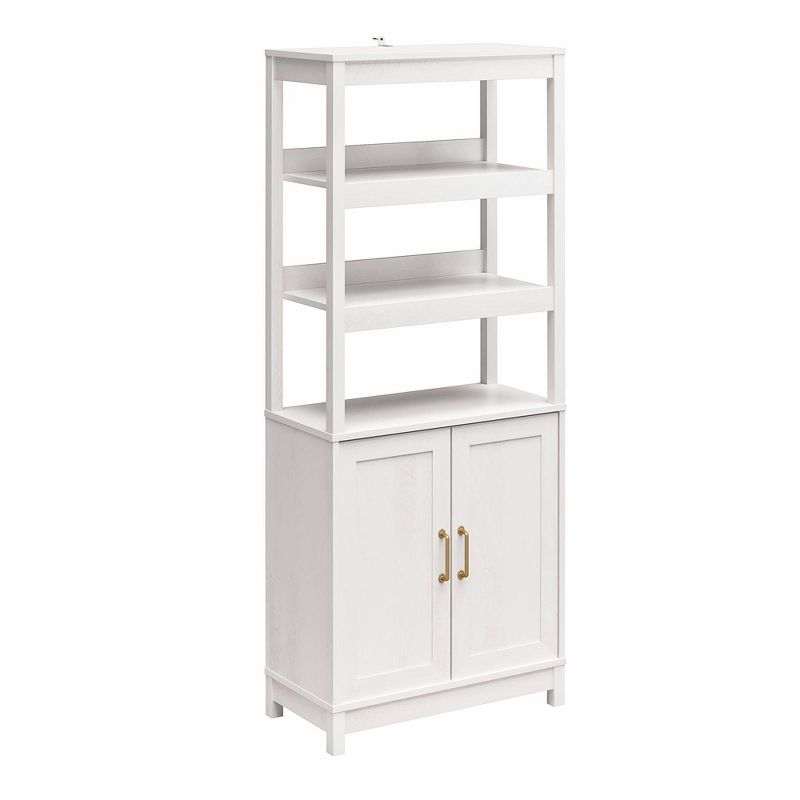 77.13&#34; Tess 2 Door Bookcase with Modular Storage Ivory Oak - Mr. Kate, 5 of 10