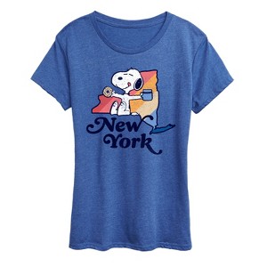 Women's - Peanuts - New York Snoopy Short Sleeve Graphic T-Shirt - 1 of 4