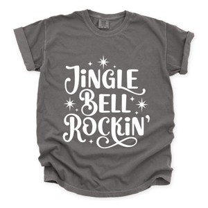 Jingle Bell Rockin' Sparkle - Womens Garment Dyed Tee - 1 of 3