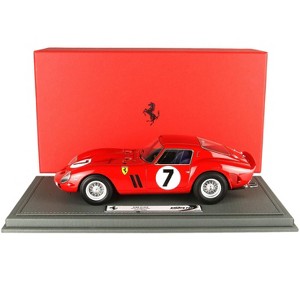 Ferrari 330 GTO #7 "24 Hours of Le Mans" (1962) with DISPLAY CASE Limited Edition to 144 pieces Worldwide 1/18 Model Car by BBR - 1 of 4