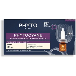 Phyto PHYTOCYANE (WOMEN) Densifying Treatment for Progressive Hair Thinning (12 Vials x 0.169 oz) Densify Serum for Thicker, Fuller Hair - 1 of 4