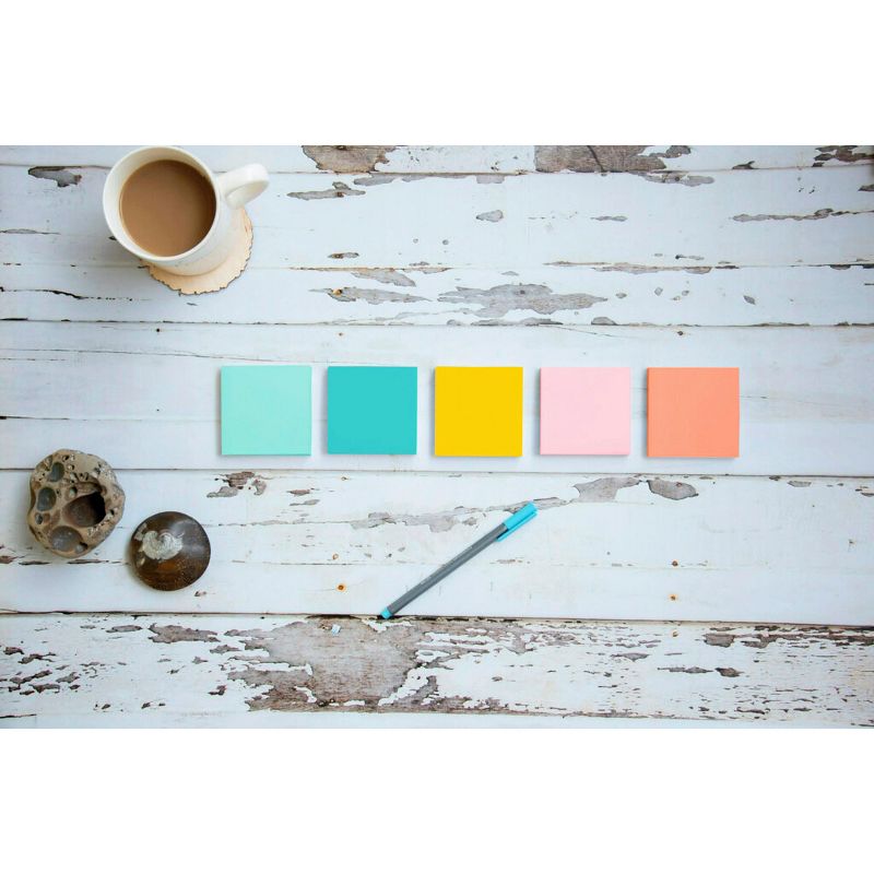 Post-it Notes, 4 x 6 Inches, Marseille Colors, 5 Pads with 100 Sheets Each, 2 of 6