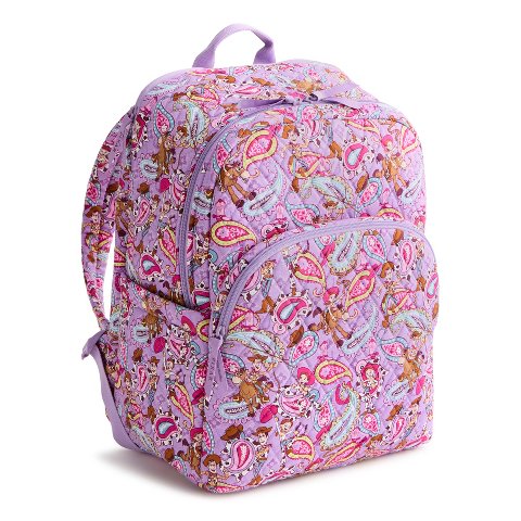 Рюкзаки Vera Bradley Women's Outlet Disney Pixar Cotton Essential Large Backpack Toy Story Rodeo Paisley