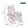 Modern Accent Rocking Chair with High Backrest and Side Pockets,Upholstered Lounge Armchair for Nursery,Living Room,Bedroom-Baofuwish - 4 of 4
