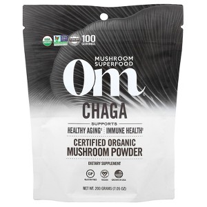 Om Mushrooms Certified Organic Mushroom Powder, Chaga, 7.05 oz (200 g) - 1 of 3