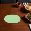 Unique Bargains Trivet Oval Rope Coaster Cotton Non-Woven Fabric 12.6"x8.66"x0.31" - 2 of 3