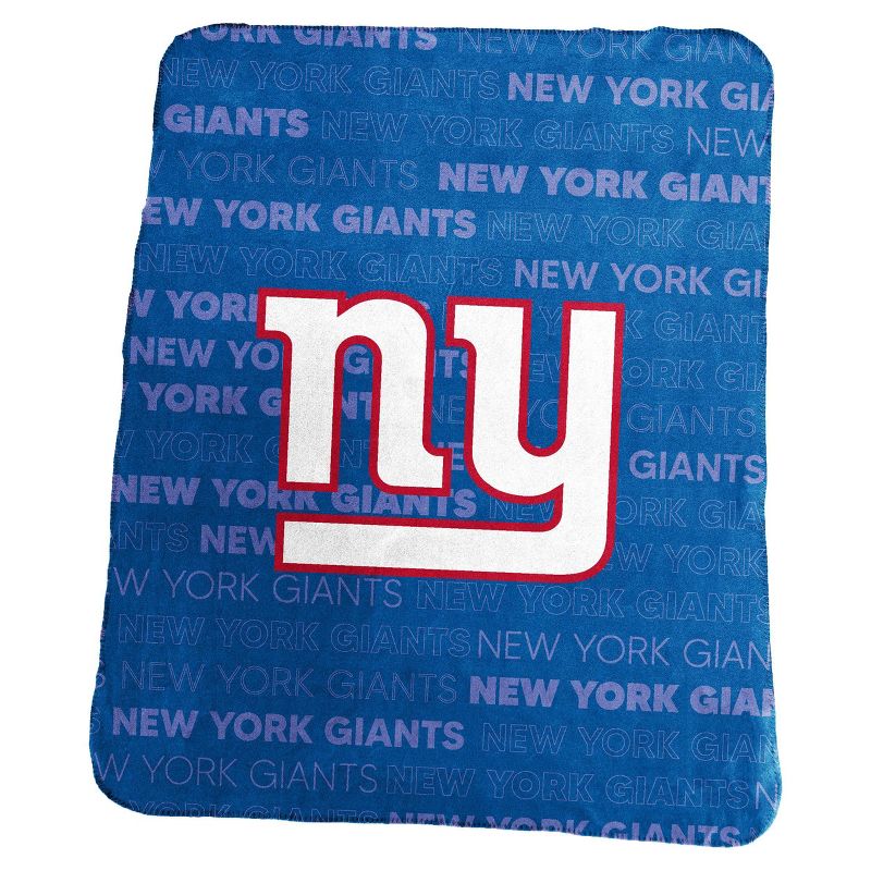 NFL New York Giants Classic Fleece Throw Blanket, 1 of 2