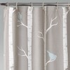 Bird on the Tree Shower Curtain Gray/Blue - Lush Décor - image 2 of 4
