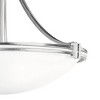 Possini Euro Design Deco Brushed Nickel Pendant Chandelier 24 1/4" Wide Modern White Marbled Bowl Glass 5-Light Fixture for Dining Room Kitchen Island - 3 of 4