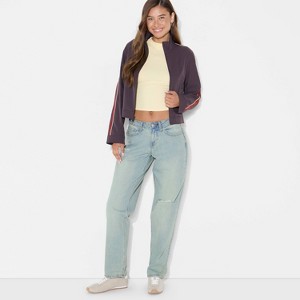Women's Mid-Rise Straight Curvy Jeans - Wild Fable™ - 1 of 3
