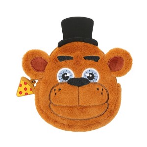 Five Nights At Freddy's Freddy Fazbear Brown 4" Coin Pouch Wristlet Wallets - 1 of 4