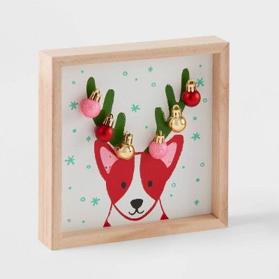 Dog with Shatterproof Ornaments Shadow Box - Wondershop™