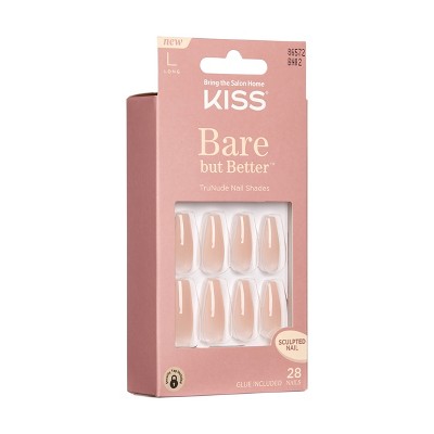 KISS Bare But Better TruNude Fake Nails - Nude Drama - 28ct_4