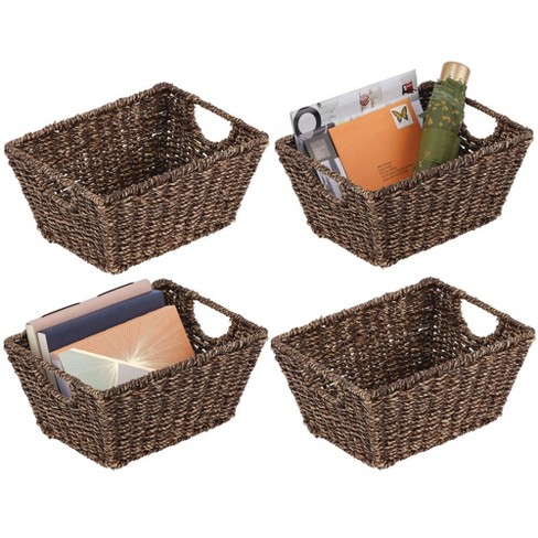Farmlyn Creek 3-Pack 9 inch Square Wicker Storage Baskets with