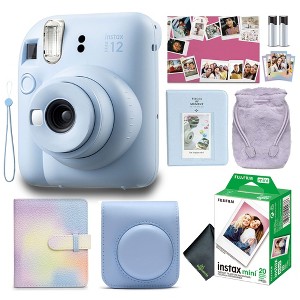 FUJIFILM INSTAX MINI 12 Instant Film Holiday Camera - Blue + 20 Instant Film - 1 of 4